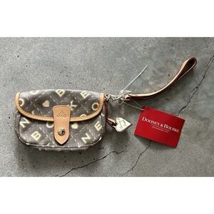 Dooney and Bourke ~ Vintage 1990's NWT Vintage Flap Wristlet - Interior Defects